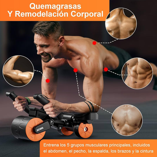 Rueda Abdominal con resorte