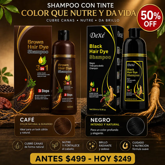 Shampoo Tinte Anti Canas